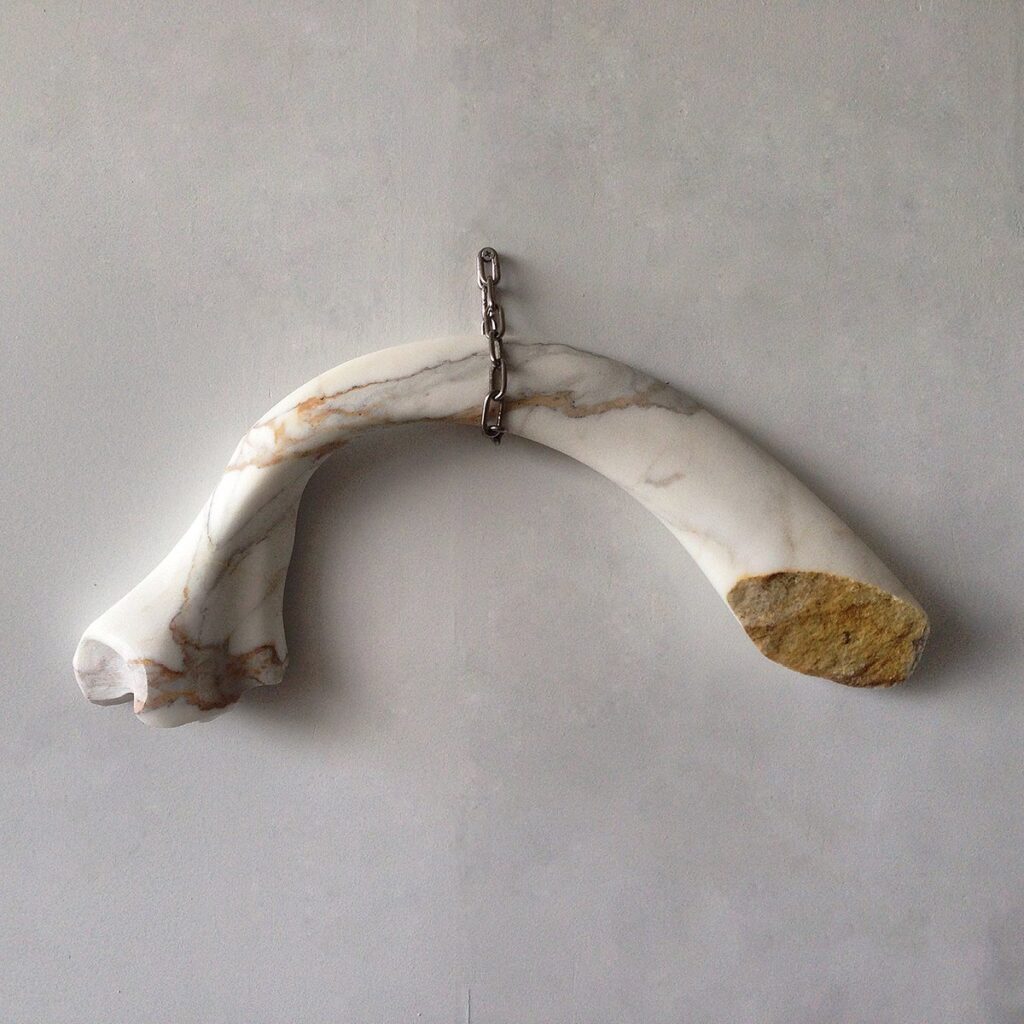 Bone, by Stephen Shaheen, 2015, marble