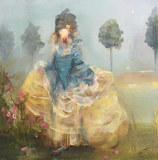 Big Hair, by Susan Siegel, 2017, Oil on panel