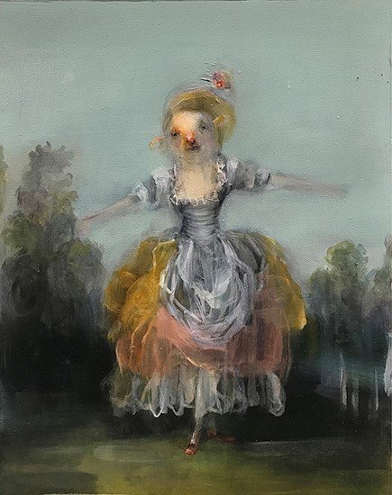 Lamb, by Susan Siegel, 2017, Oil on panel