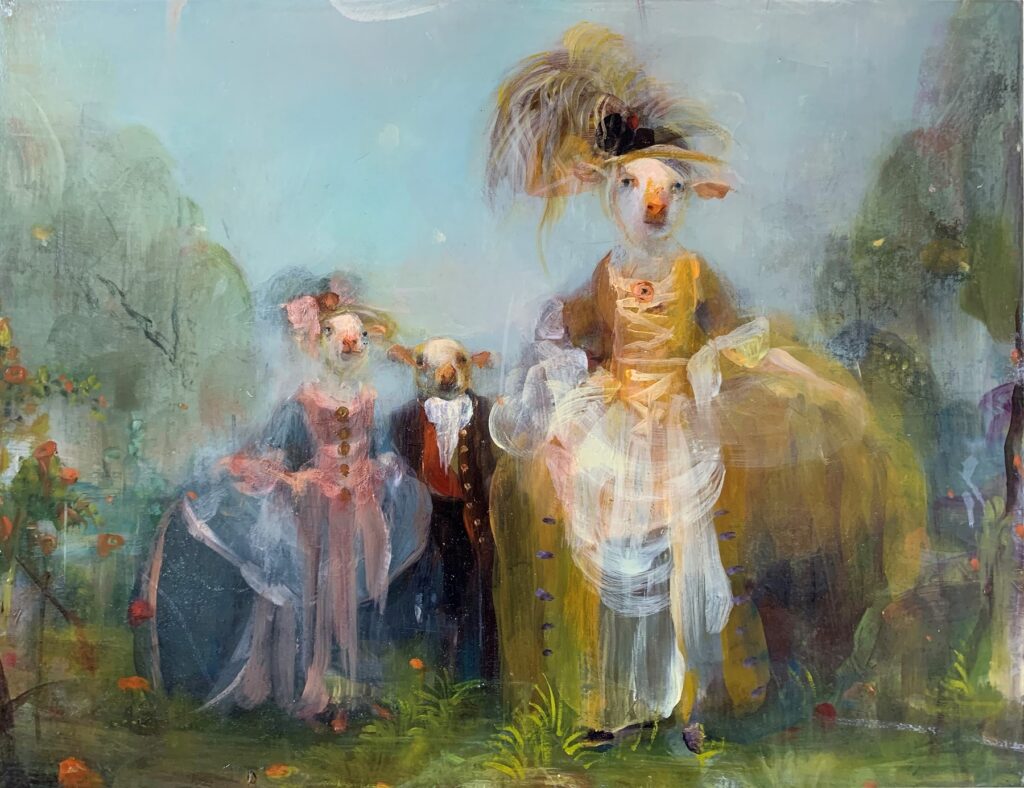 Meadow, by Susan Siegel, 2019, oil on panel