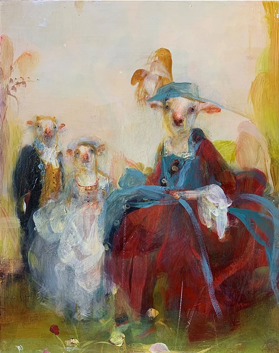 Sweet Grass, by Susan Siegel, 2019, oil on panel