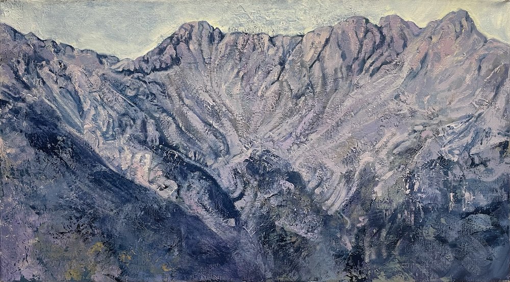 Connemara/Colorado Dreamscape, by Lucy Kay Simoneit, 2023, oil and wax on linen