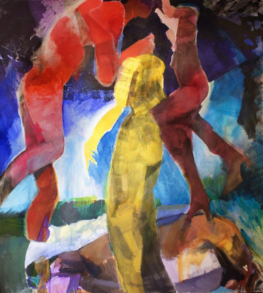 Animal, by Zachary Sitrin, 2021, acrylic on canvas