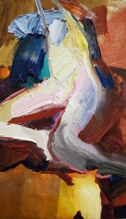 Dog Sitter, by Zachary Sitrin, 2021, oil on panel