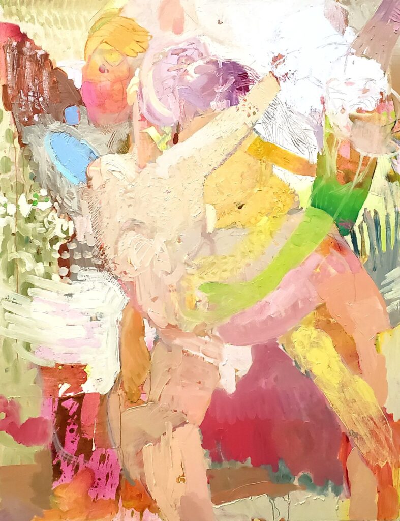 Pillow Talk, by Zachary Sitrin, 2019, oil on canvas