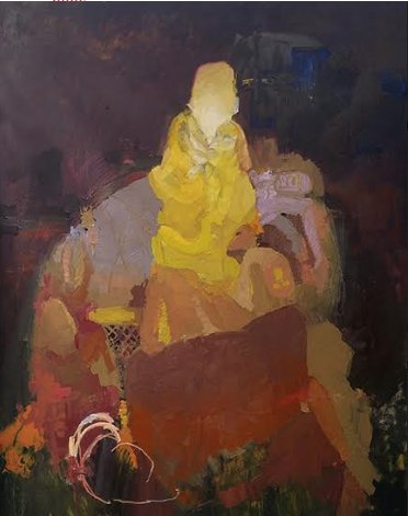 Shiva, by Zachary Sitrin, 2019, oil on canvas
