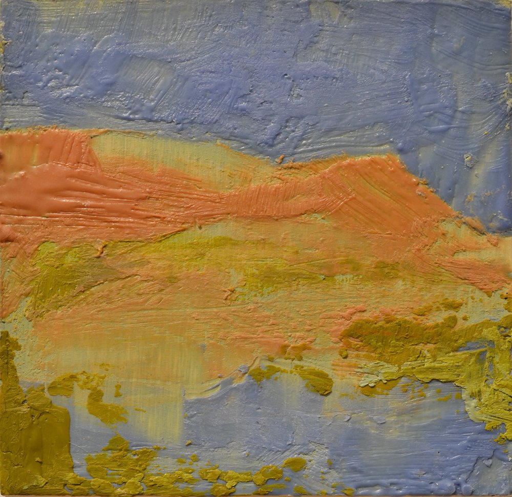 Gifts of Rose and Reflection, by Alyssa Smith, 2015, Encaustic on panel