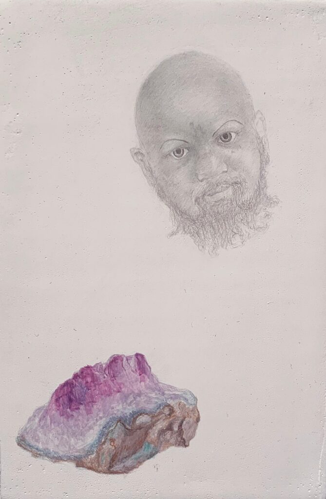 Don't Be Afraid to Drink Too Much, by Darryl Smith, 2019, tempera on hand-gessoed panel