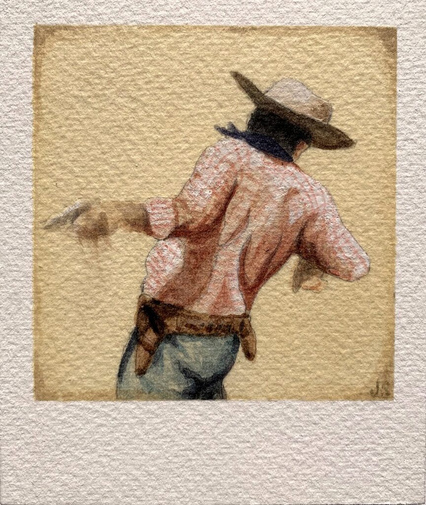 Andy's Polaroids: #09, by Jed Smith, 2019, watercolor on paper
