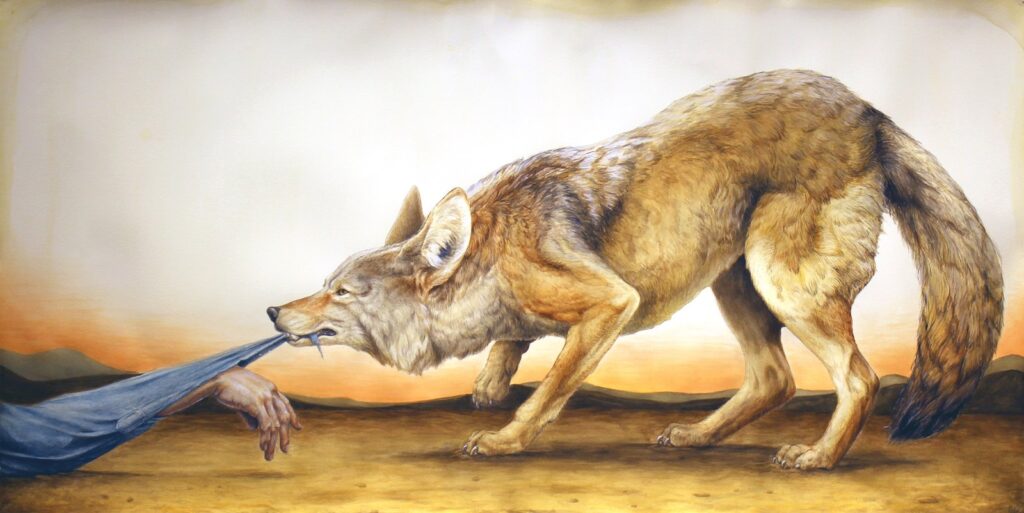 Jornada del Muerto, by Jed Smith, 2020, watercolor on paper