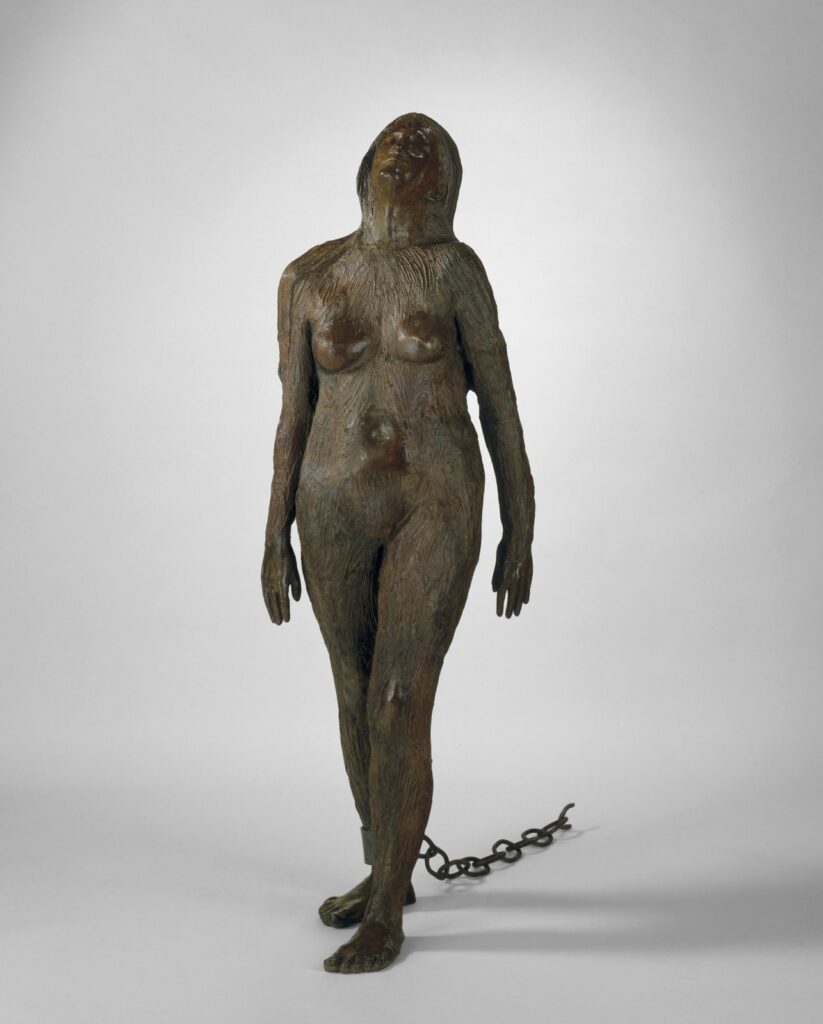 Mary Magdalene, by Kiki Smith, 1994, bronze and forged steel