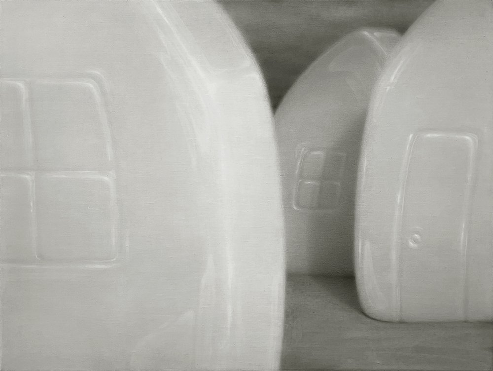 Variations on a Theme, by Kylee Snow, 2024, graphite on linen