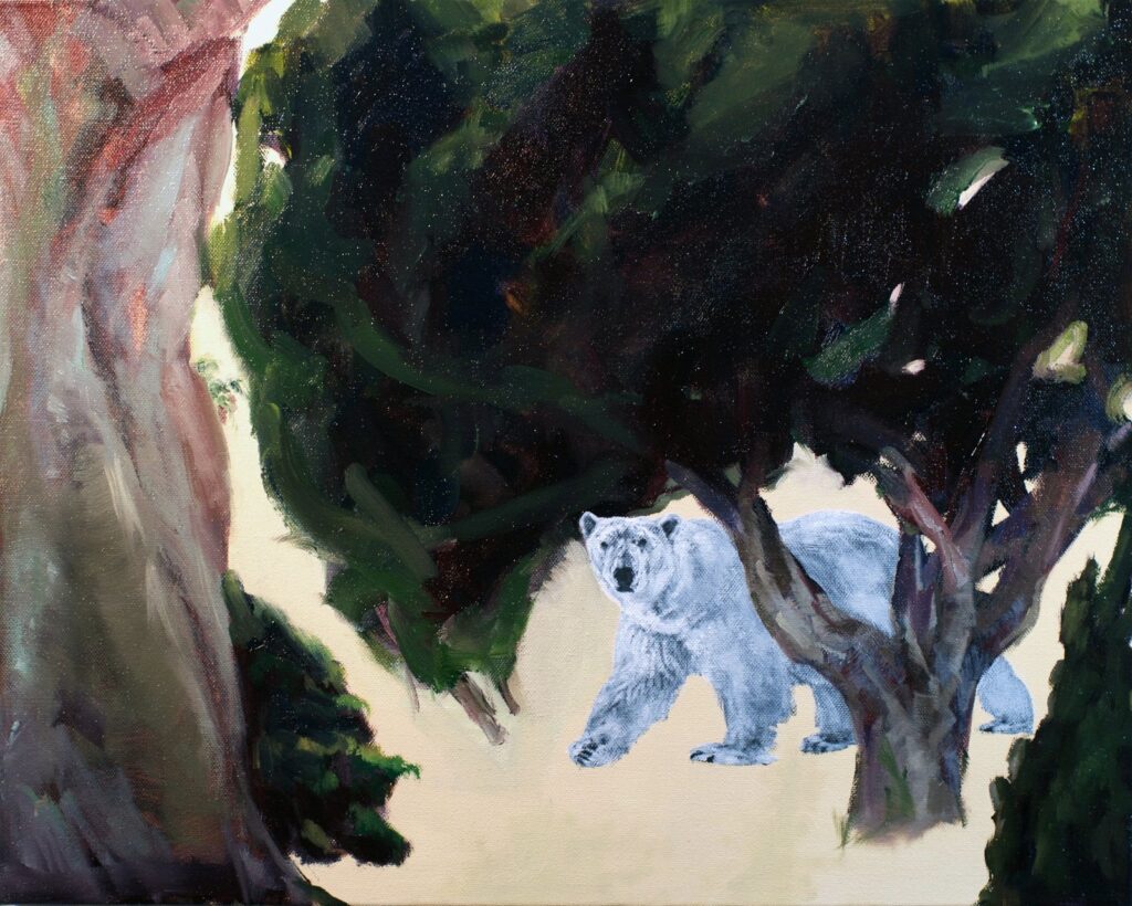 Desert Palm, by Hannah Stahl, 2016, oil on canvas
