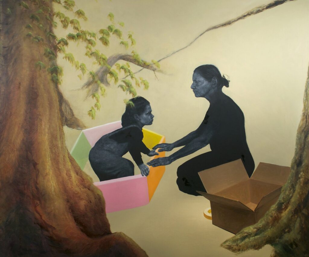 The Walls Themselves, by Hannah Stahl, 2015, Oil on canvas