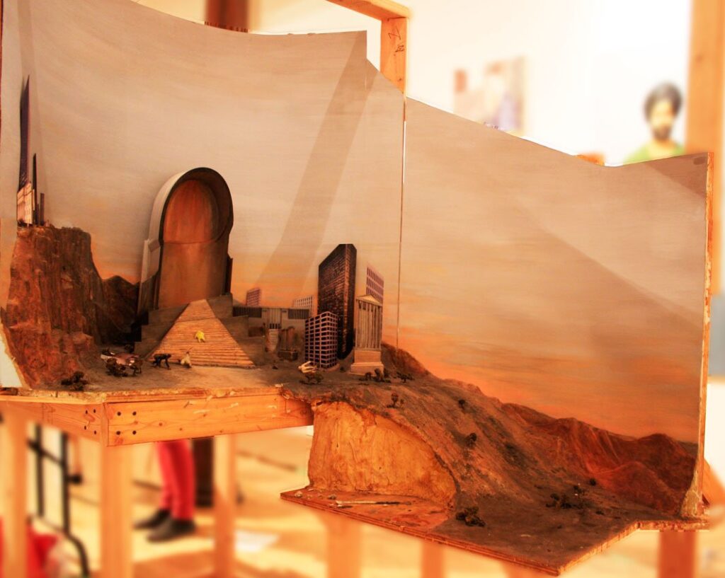 Untitled Scene, by Valentina Stanislavskaia, 2013, Mixed media