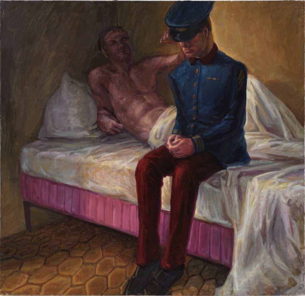 Edge of the Bed, by Hugh Steers, 1993, oil on canvas