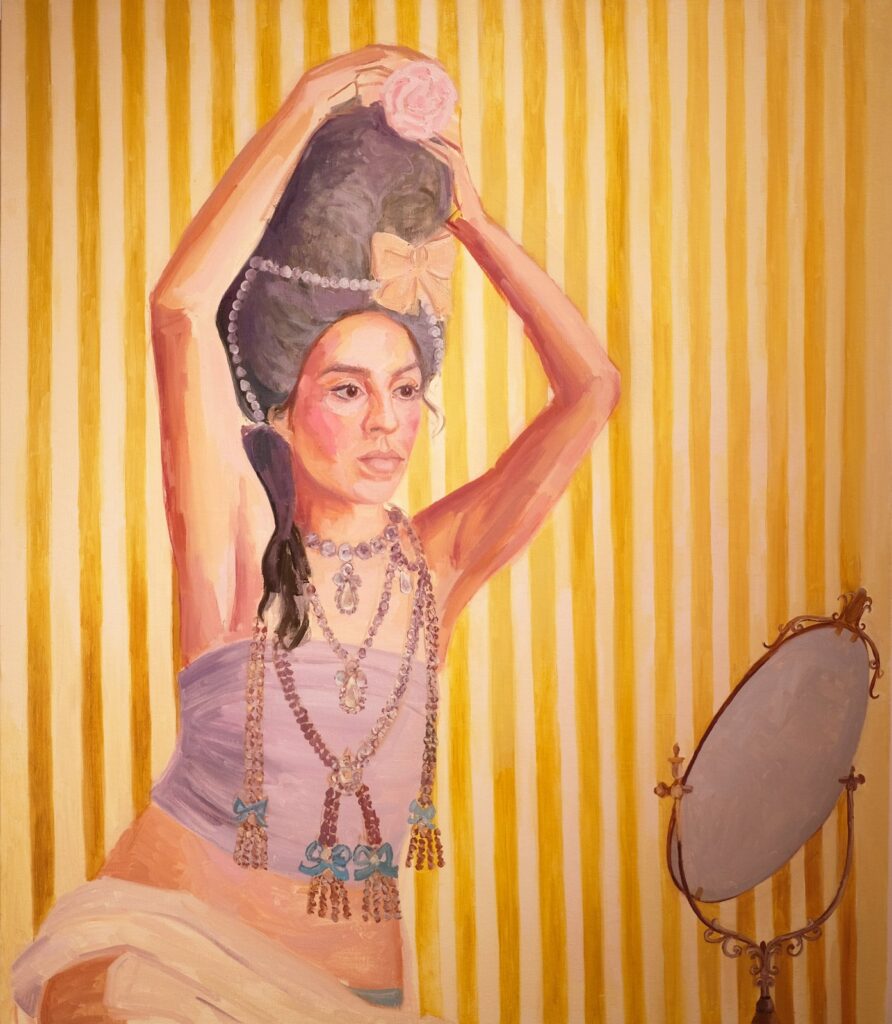 Diamonds Are Still A Girl's Best Friend, by Stephanie Del Carpio, 2017, Oil on canvas