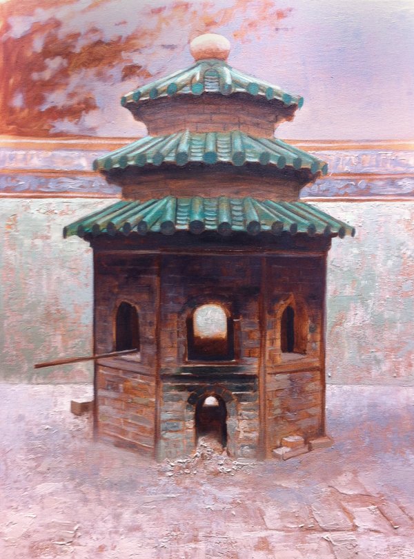 Incense for Offerings, by Steve Forster, 2013, oil on canvas