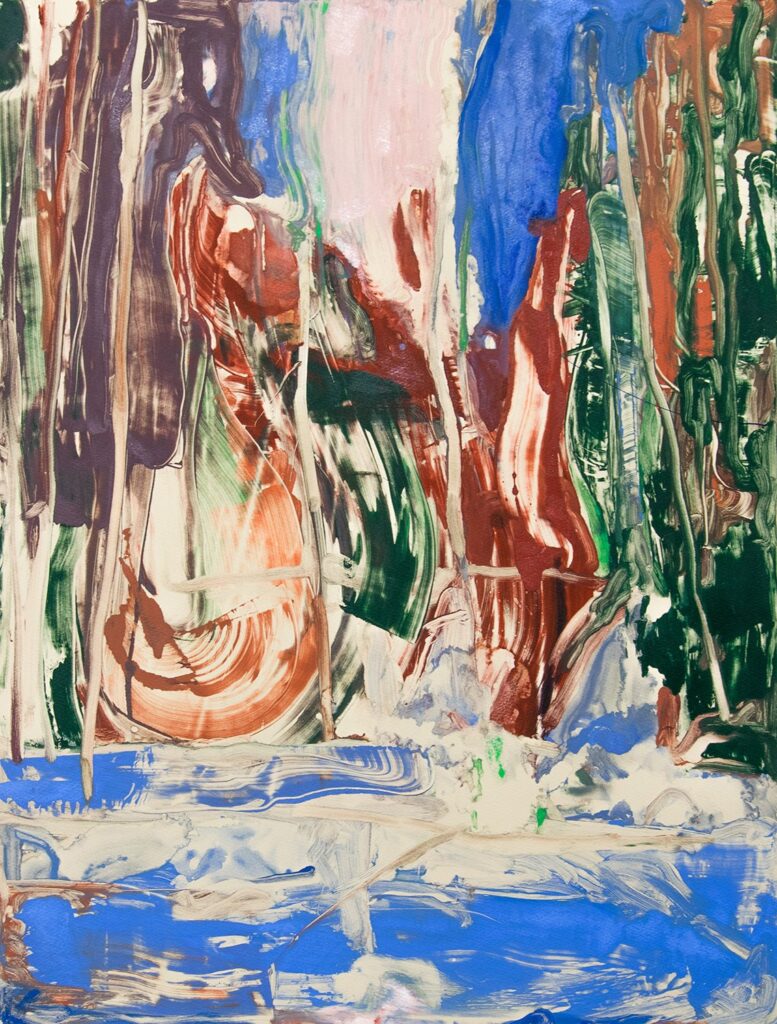 Sviatovskoe Lake 2, by Kristina Strunkova, 2020, ink on paper