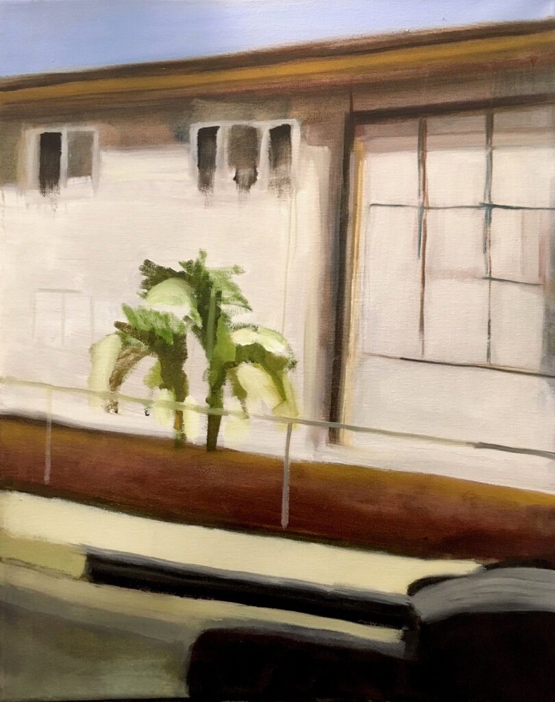 L.A. Winter, by Dena Sturm, 2020, oil on canvas