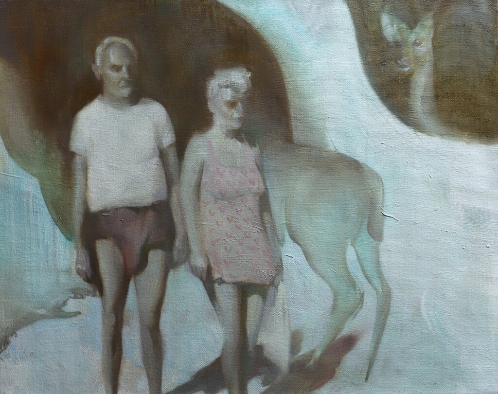 Herebefore, by Louisa Sugiman, 2023, oil on canvas