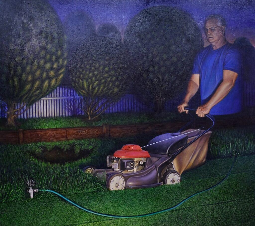 Parallel, by Brendan Sullivan, 2018, oil on linen