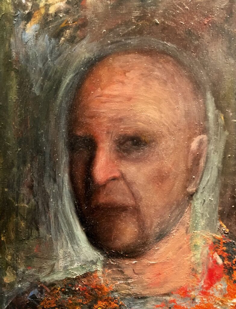 Stranger, by Brendan Sullivan, 2017, Oil on wood