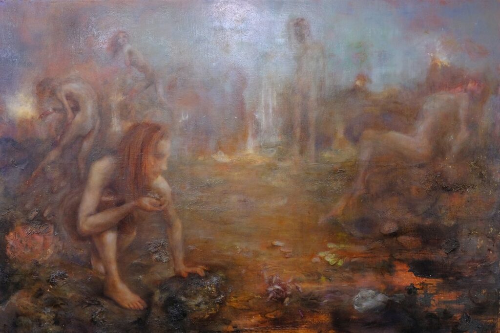 Dance of Discovery, by Sarah Szabo, 2018, oil on canvas