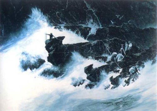 Coastline Measure, by Mark Tansey, 1987, Oil on canvas
