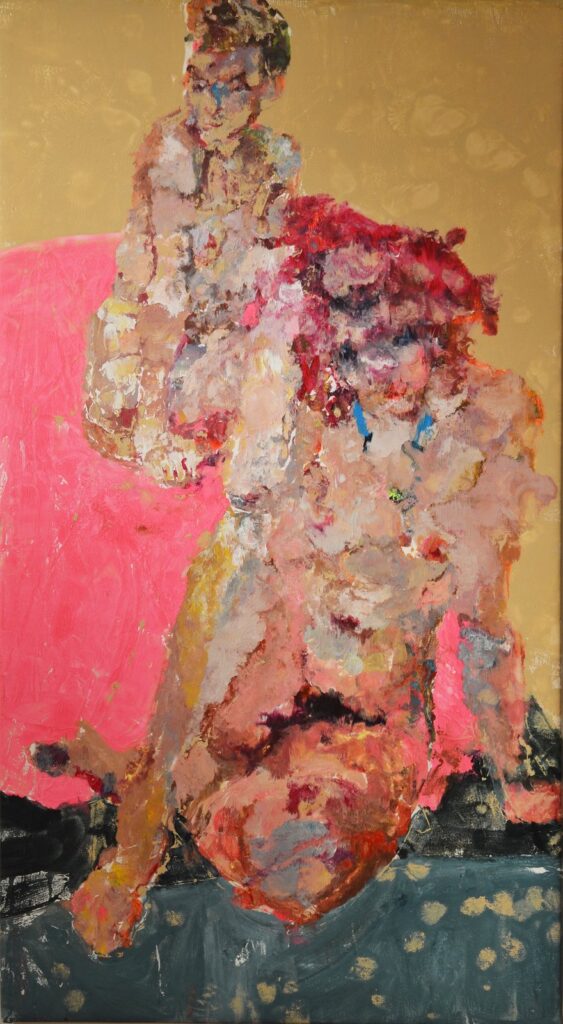 Double Portrait in Neon, by Saralene Tapley, 2016