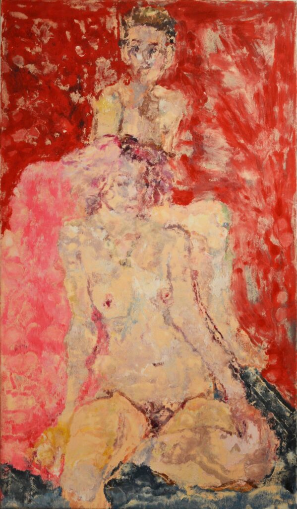 Double Portrait in Red, by Saralene Tapley, 2016