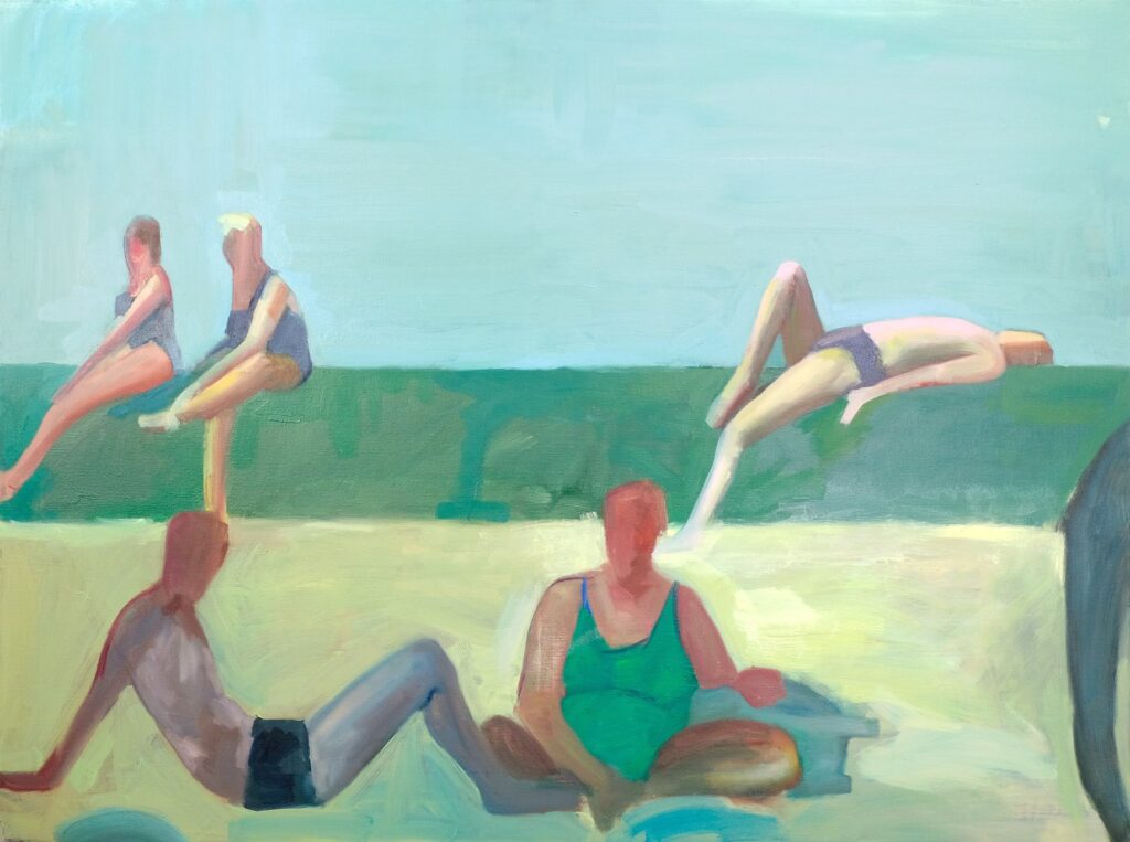 Shade, by Zeynep Tekiner, 2018, oil on linen