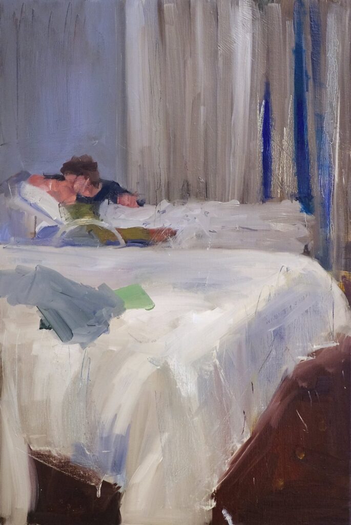Untitled, by Zeynep Tekiner, 2018, oil on linen