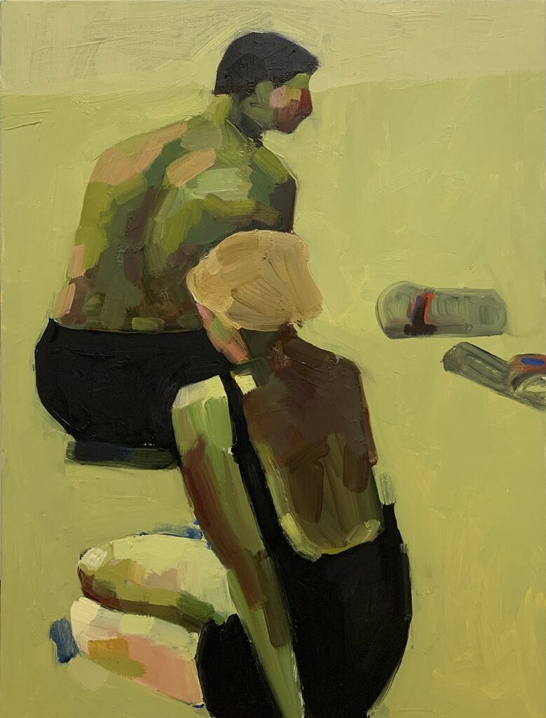 Untitled, by Zeynep Tekiner, 2023, oil on linen