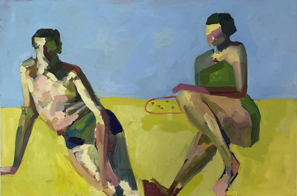 Untitled, by Zeynep Tekiner, 2021, oil on linen