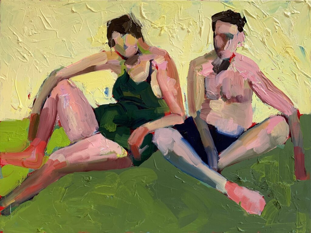 Untitled 1, by Zeynep Tekiner, 2019, oil and acrylic on linen