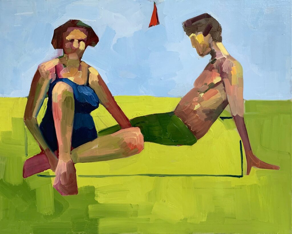 Untitled 2, by Zeynep Tekiner, 2019, oil and acrylic on linen