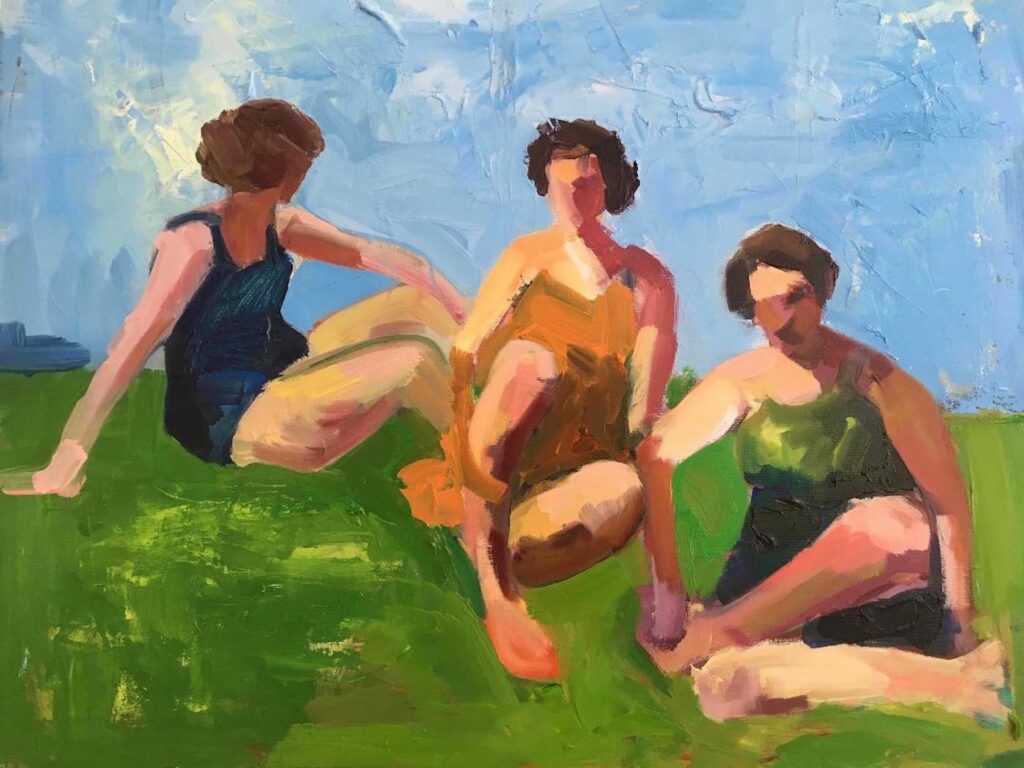 Untitled 2, by Zeynep Tekiner, 2019, oil and acrylic on linen