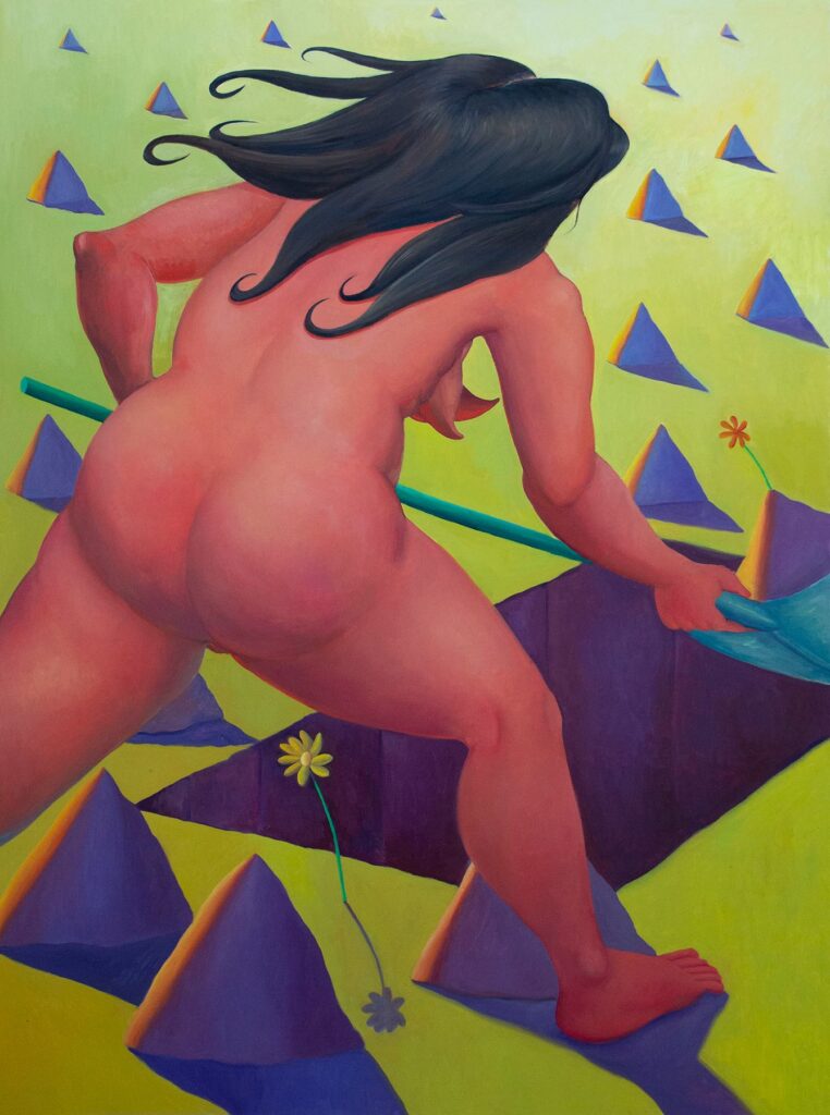 Grave Digger, by Natalie Terenzini, 2020, oil on panel