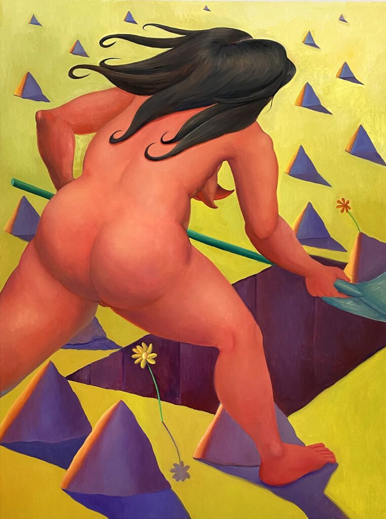 Grave Digger, by Natalie Terenzini, 2020, oil on panel