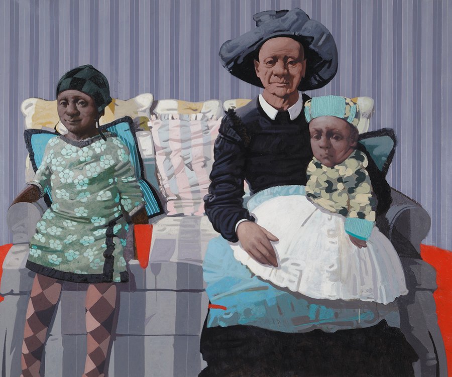 Family Reunion, by Phillip Thomas, 2013, Oil on canvas