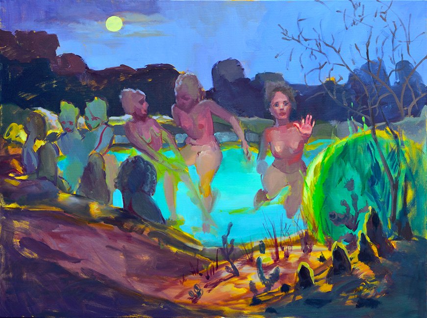 Saline Moonlight, by Noelle Timmons, 2018, oil on canvas