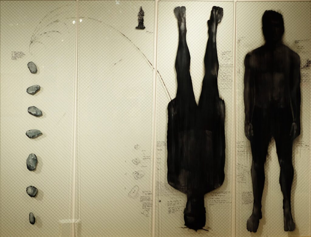 Found Self-Portriat, by Tom Levy, 2017, Oil on glass