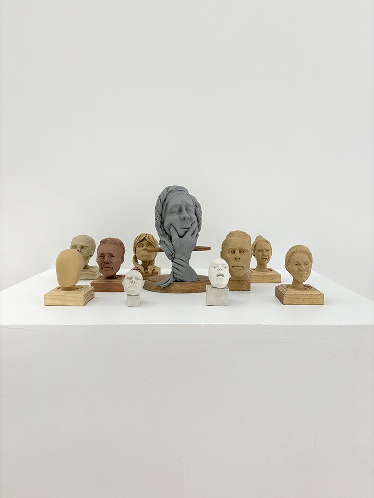 Emotions, by Debmin Torres, 2024, clay and oil based clay, various dimensions
