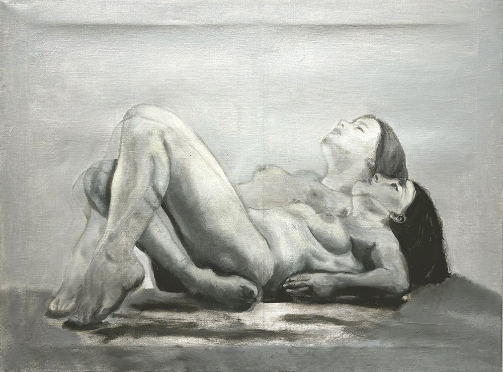 Waking Up, by Debmin Torres, 2024, oil on canvas