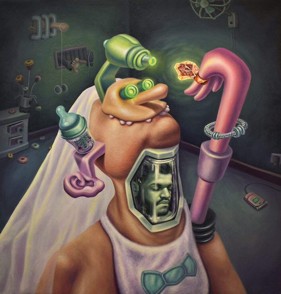 La Boda, by Pedro Troncoso, 2021, oil on canvas