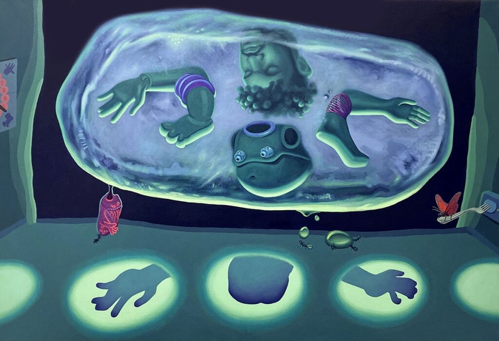 Untitled, by Pedro Troncoso, 2022, acrylic and oil on canvas