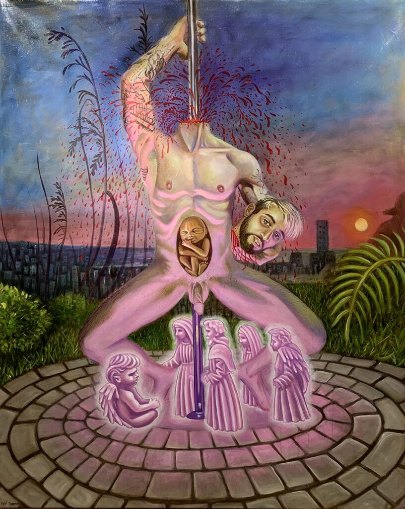 Sunrise, by Tslil Tsemet, 2023, oil on canvas
