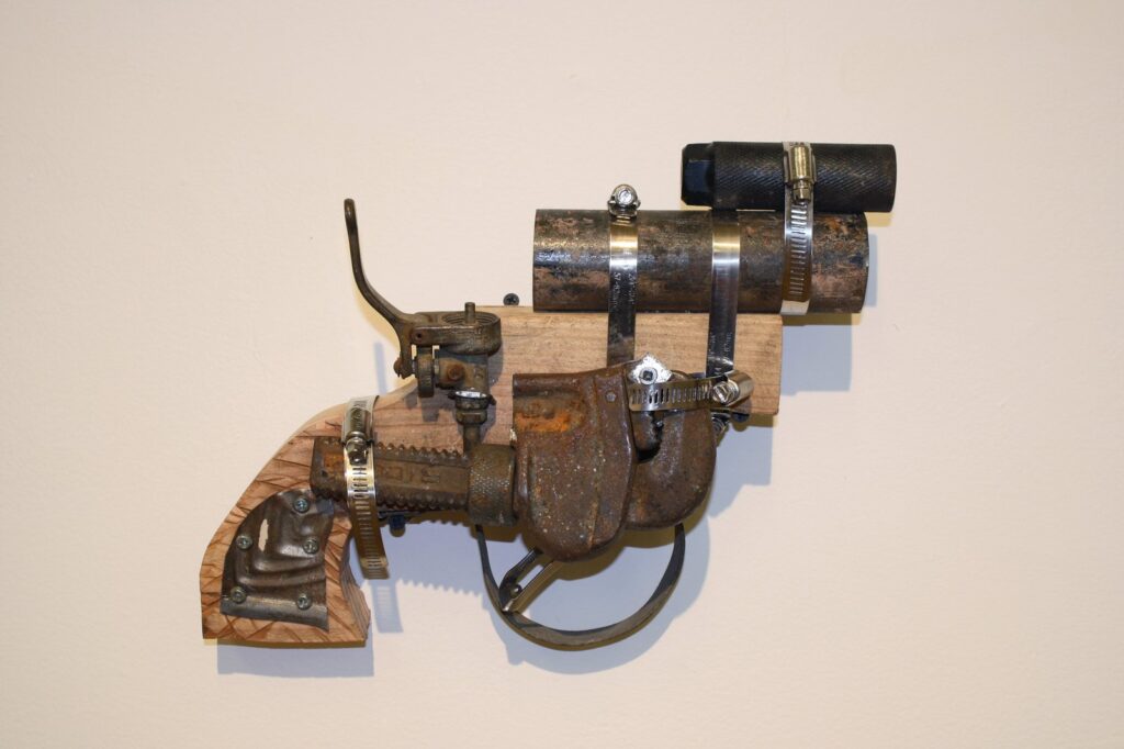 The Revolver I, by Moses Tuki, 2015, Mixed media