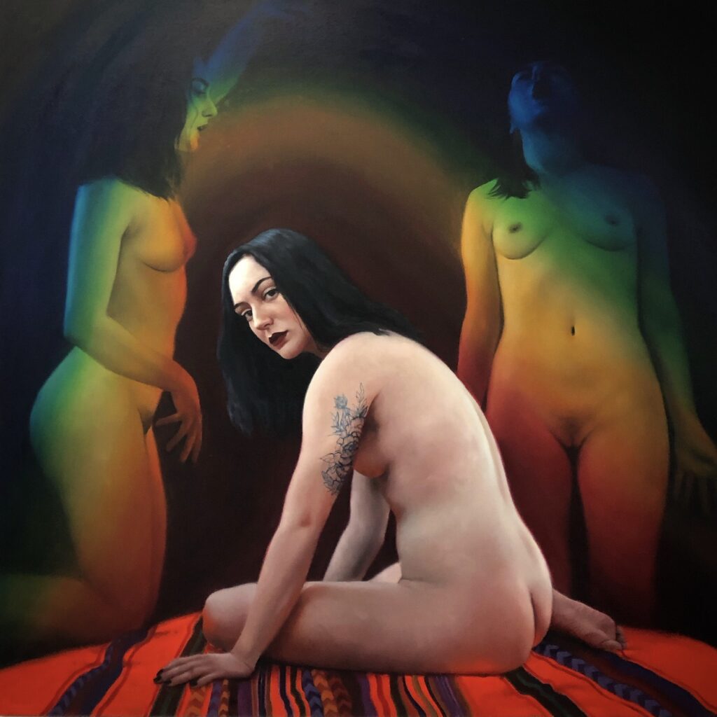 Selves of Self, by Sarah Vaccariello, 2020, oil on canvas